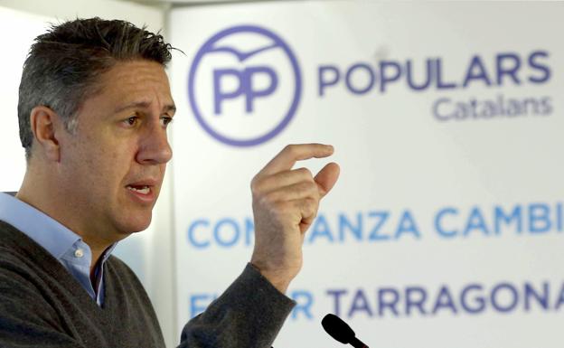 El presidente del PP en Cataluña, Xabier García-Albiol. 