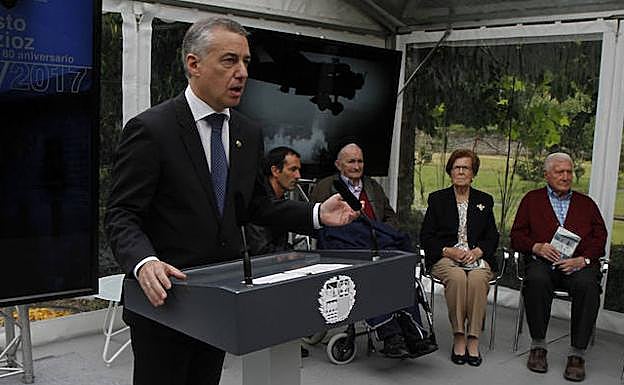 Urkullu en un acto público.