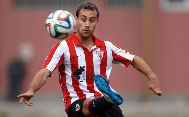 Gorka Santamaría, en un partido.