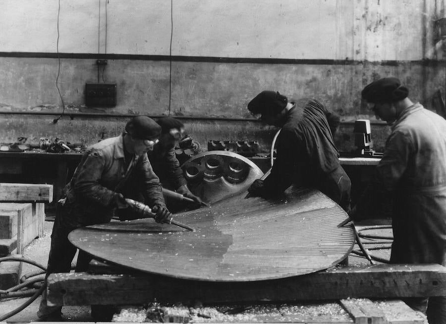 Trabajadores en 1920. 