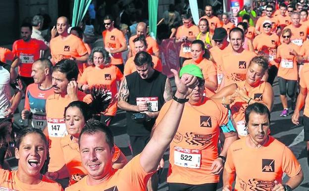 Un millar de corredores participó en 2016 en la prueba 'Ponle freno' en Vitoria.