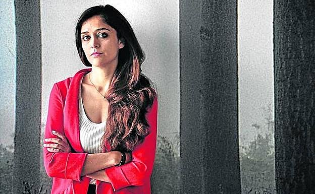 Alexandra Gil, fotografiada ayer en Vitoria. 