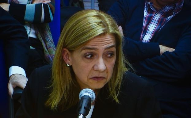 Declaración de la infanta Cristina en el juicio del 'caso Nóos'.