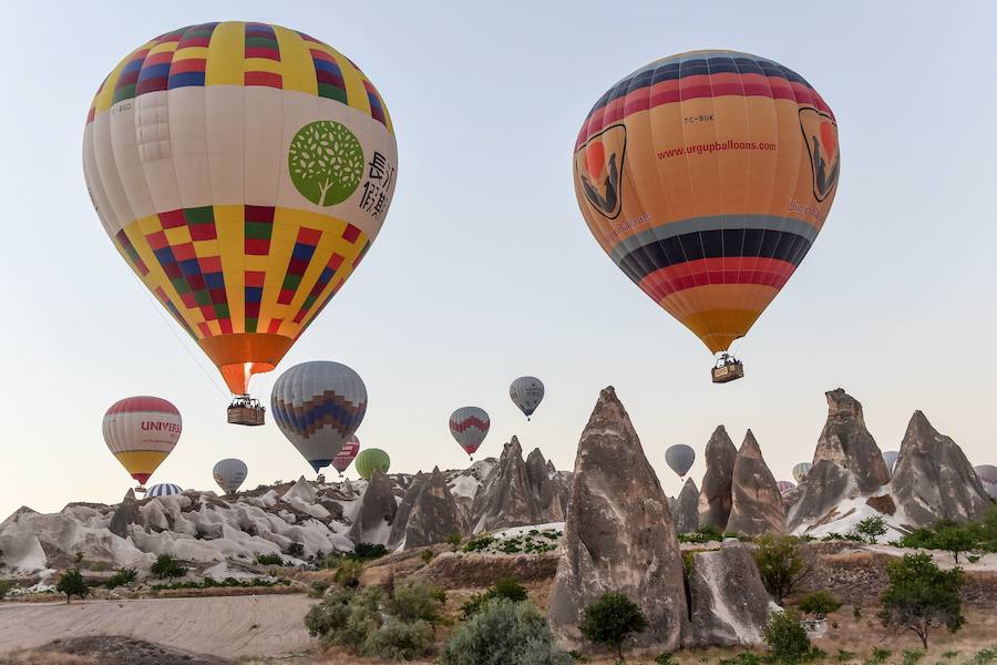 La región turca organiza viajes en globo aeroestático para disfrutar de los paisajes