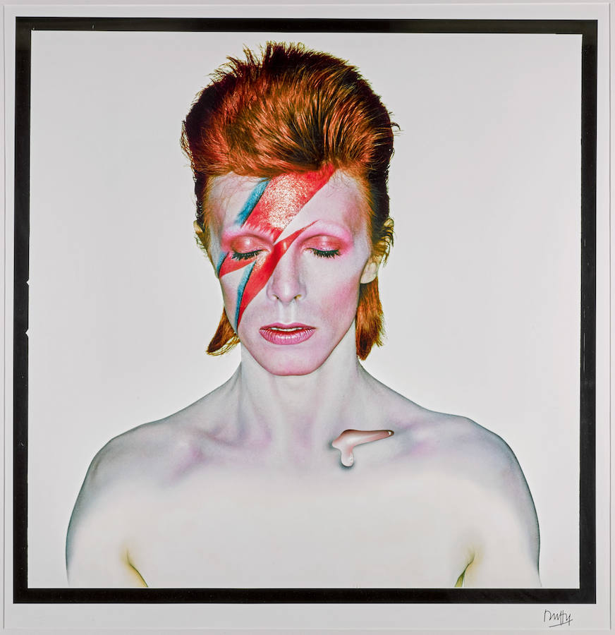 Foto para un álbum de Bowie. A subasta en Sotheby's.