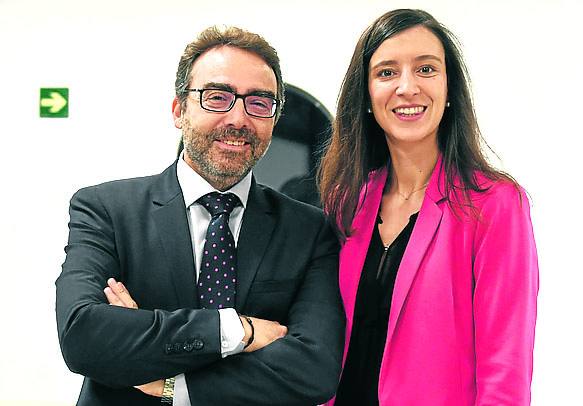 Carmelo Lezana y Patricia Arias.