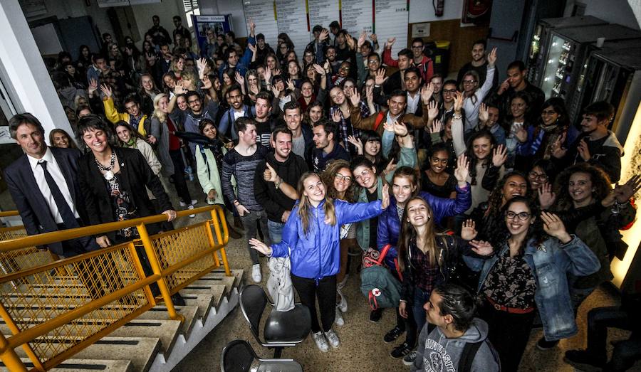 Al acto de bienvenida estaban convocados 500 estudiantes, aunque la asistencia ha rondado los 200