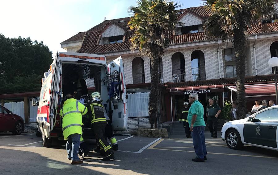 Dieciséis heridos, ocho de ellos graves, por una fuga de gas en un hotel de Isla.