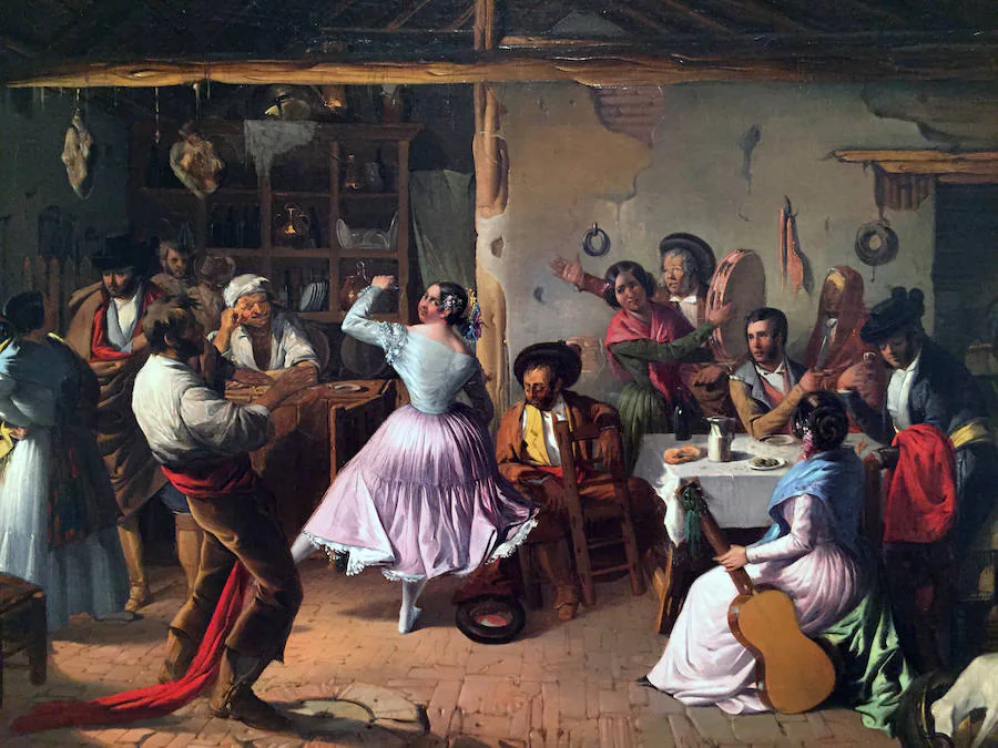 'Baile en una venta' (1850), de Rafael Benjumea.