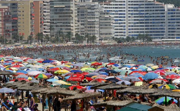 Imagen de la playa de Cullera. 