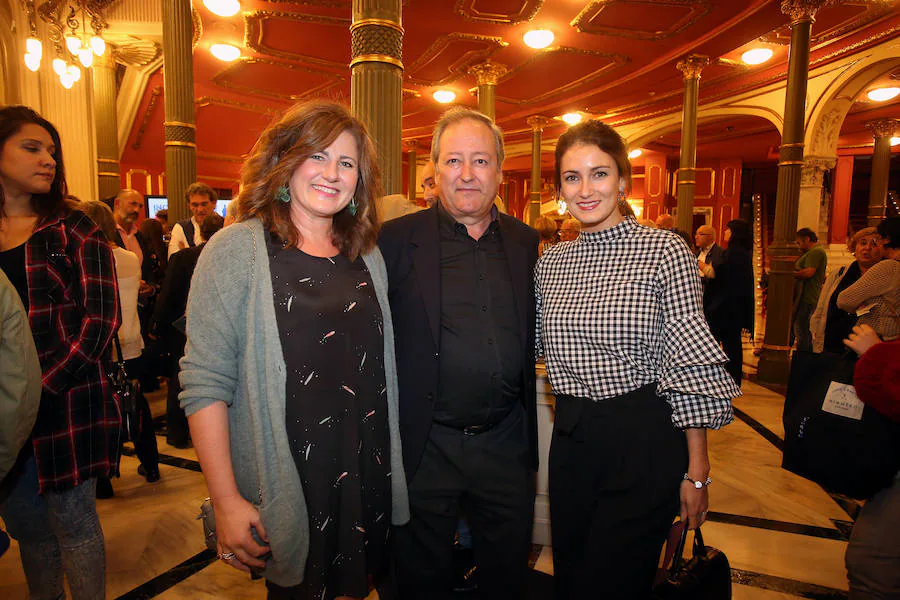 Bibiana Castellanos, Txema Rodríguez y Vanesa Maroco.