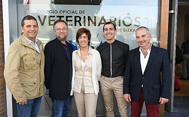 Mikel Olano, José Triviño, Argizka Etxebarria, Egoitz Bikandi y Xabier Arbeloa.