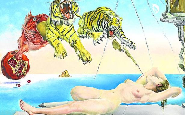 ‘Sueño causado por el vuelo...’, Dalí, 1944.