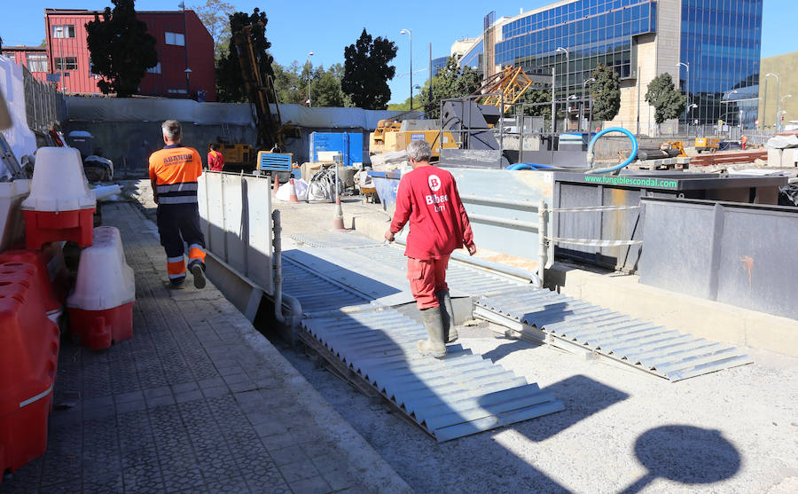 Los trabajos en la estación, de cuatro sótanos, obligarán al Ayuntamiento a eliminar aceras y extremar el celo en el tráfico durante diez meses