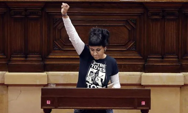 La diputada de la CUP, Anna Gabriel