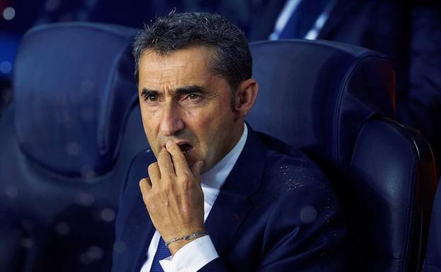 Ernesto Valverde, entrenador del Barcelona. 