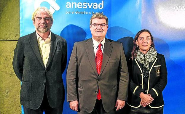 Antonio González, Juan María Aburto y Fátima Ansotegi. 