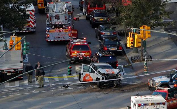 Un atropello múltiple «terrorista» deja al menos ocho muertos en Manhattan