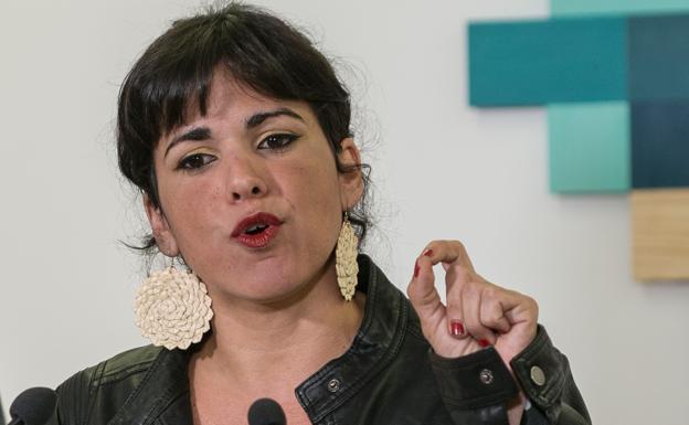 La coordinadora general de Podemos Andalucía, Teresa Rodríguez.