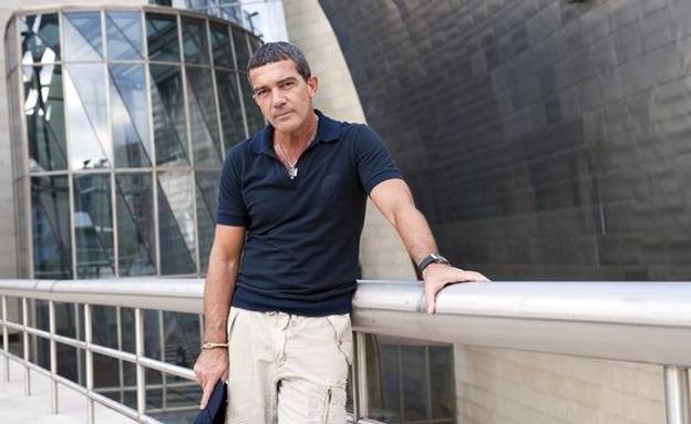 Antonio Banderas, en el Guggenheim Bilbao.