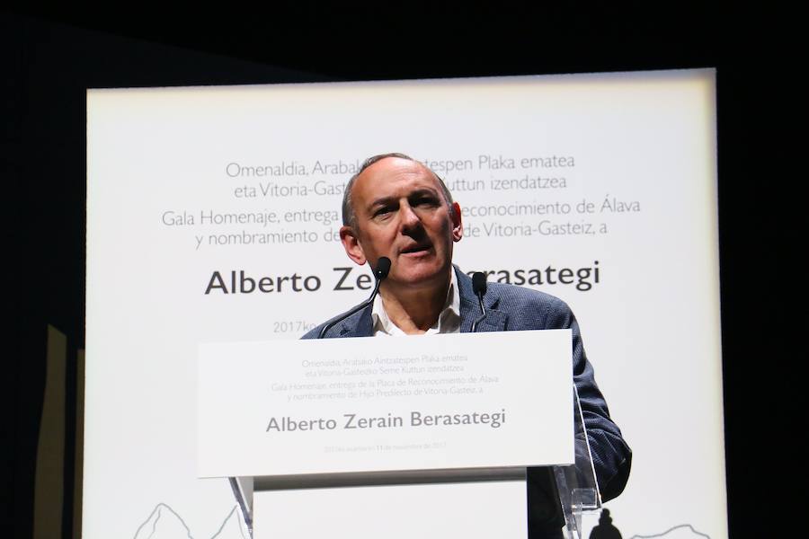 Las fotos del homenaje de Vitoria y Álava a Alberto Zerain