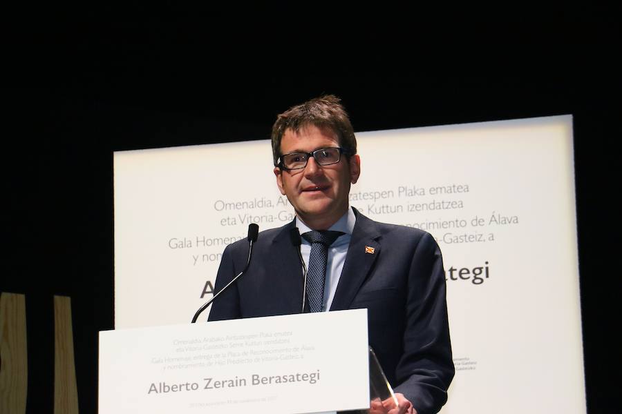 Las fotos del homenaje de Vitoria y Álava a Alberto Zerain