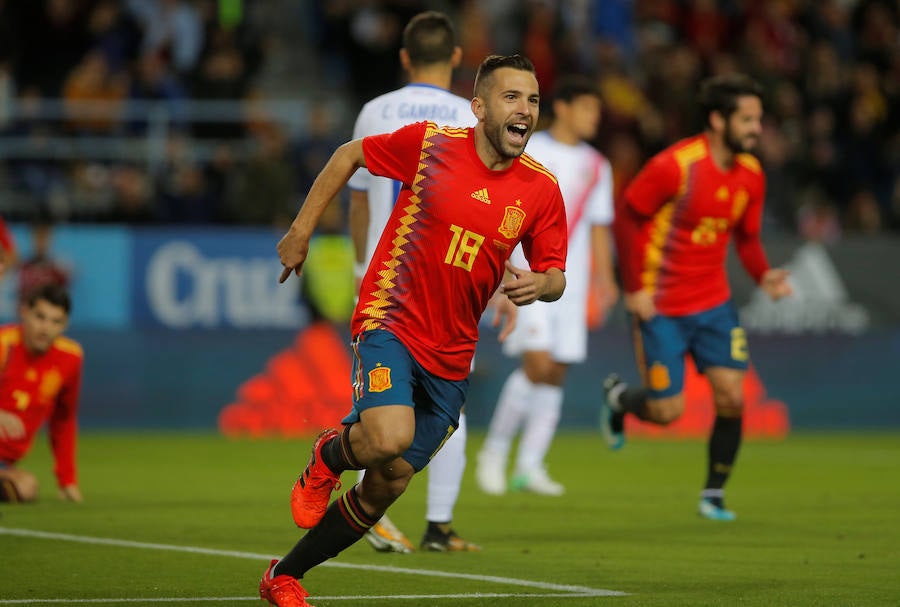 La Selección venció al combinado 'tico' por cingo goles a cero, con tantos de Jordi Alba, Morata, Silva (2) e Iniesta.