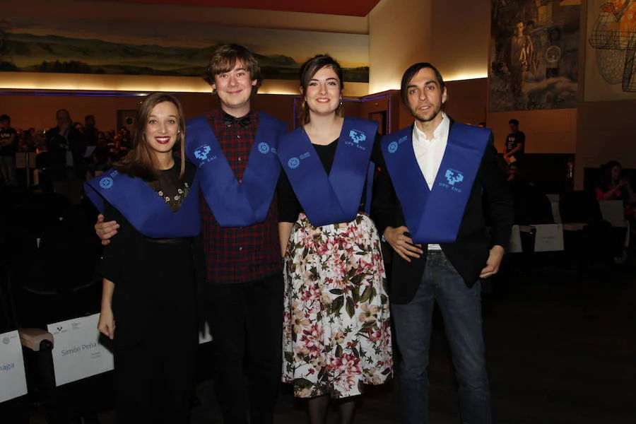 María Azparren, Mikel Buceta, Irene Aulestia y Jon Barrio.