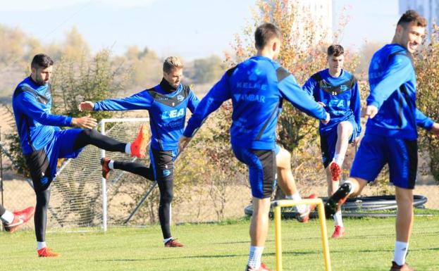 El equipo se ha ejercitado esta mañana en Ibaia.