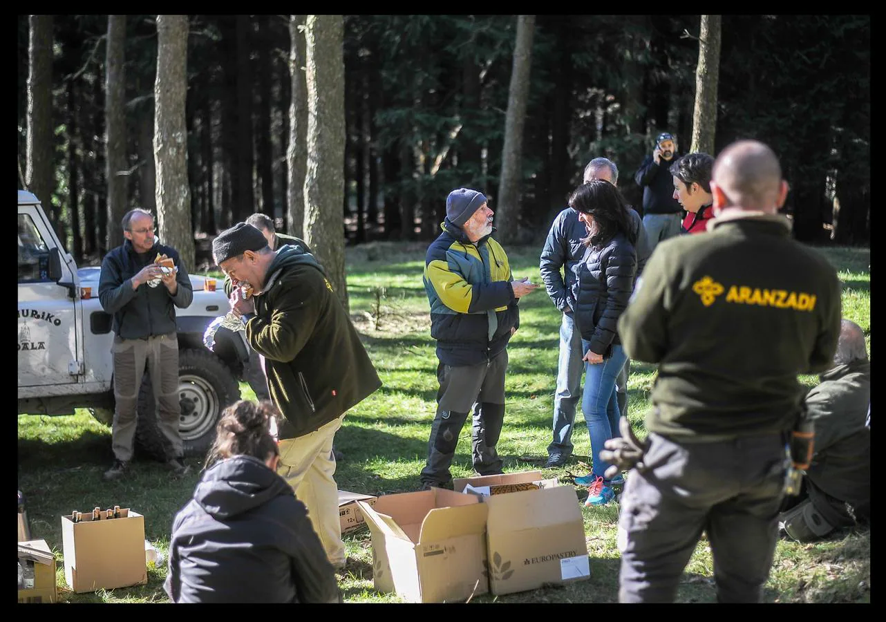 Al proceder ayer la exhumación de uno de los cuerpos, localizado en una prospección rutinaria, han aparecido cuatro cadáveres más, presumiblemente, integrantes de un batallón comunista que «murieron en combate»