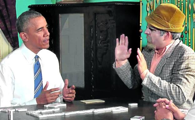 Pánfilo jugo al dominó con el mismísimo Obama durante su segunda visita a la isla en marzo de 2016. 