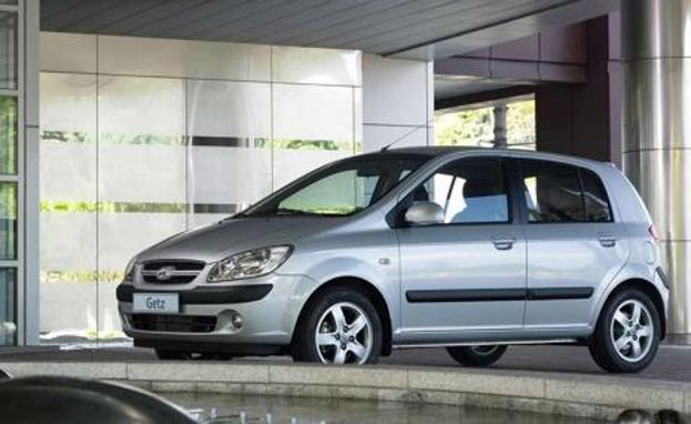 Hyundai Getz. El quinto vehículo menos robado vuelve a ser, de nuevo, un Hyundai. En esta ocasión, el Getz, un urbano con un 48,58% menos de probabilidades de ser sustraído que la media.