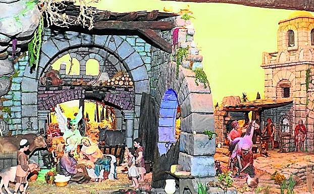 Belén ‘El dormilón’, en la Iglesia del Carmen.