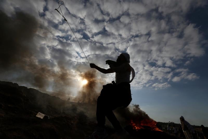 Miles de personas de Cisjordania y Gaza salen a protestar la decisión de Donald Trump de reconocer a Jerusalén como la capital israelí