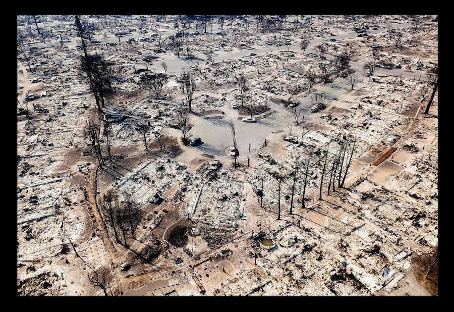Octubre 2017. Las condiciones de incendio que asoló Santa Rosa en California.