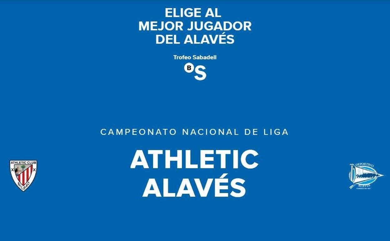 Concurso 'Elige al mejor jugador del Alavés.