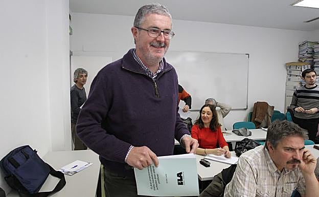 El secretario general de ELA, Txiki Muñoz.