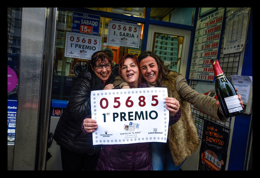 El primer premio de &#039;El Niño&#039; cae en íntegro en Bilbao