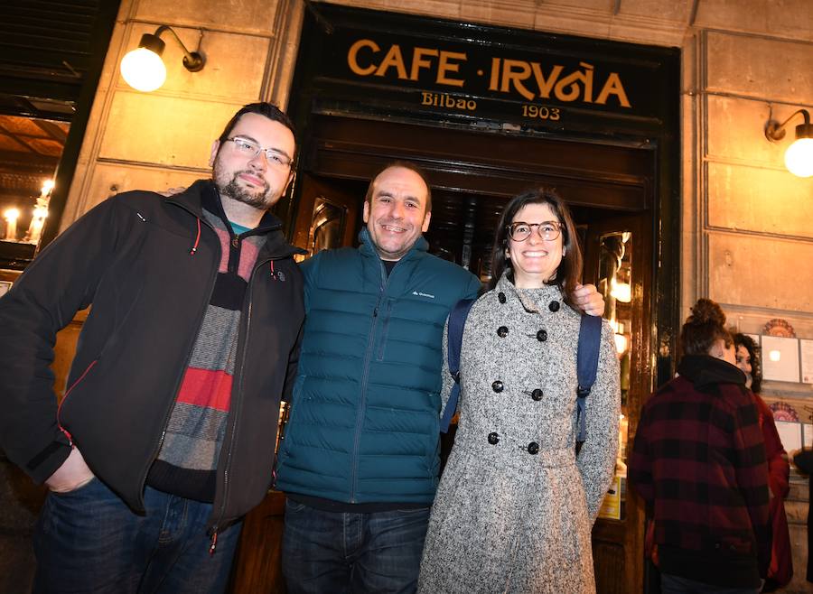 Galder Anton, Gorka Iturrino y Oihana Pascual.