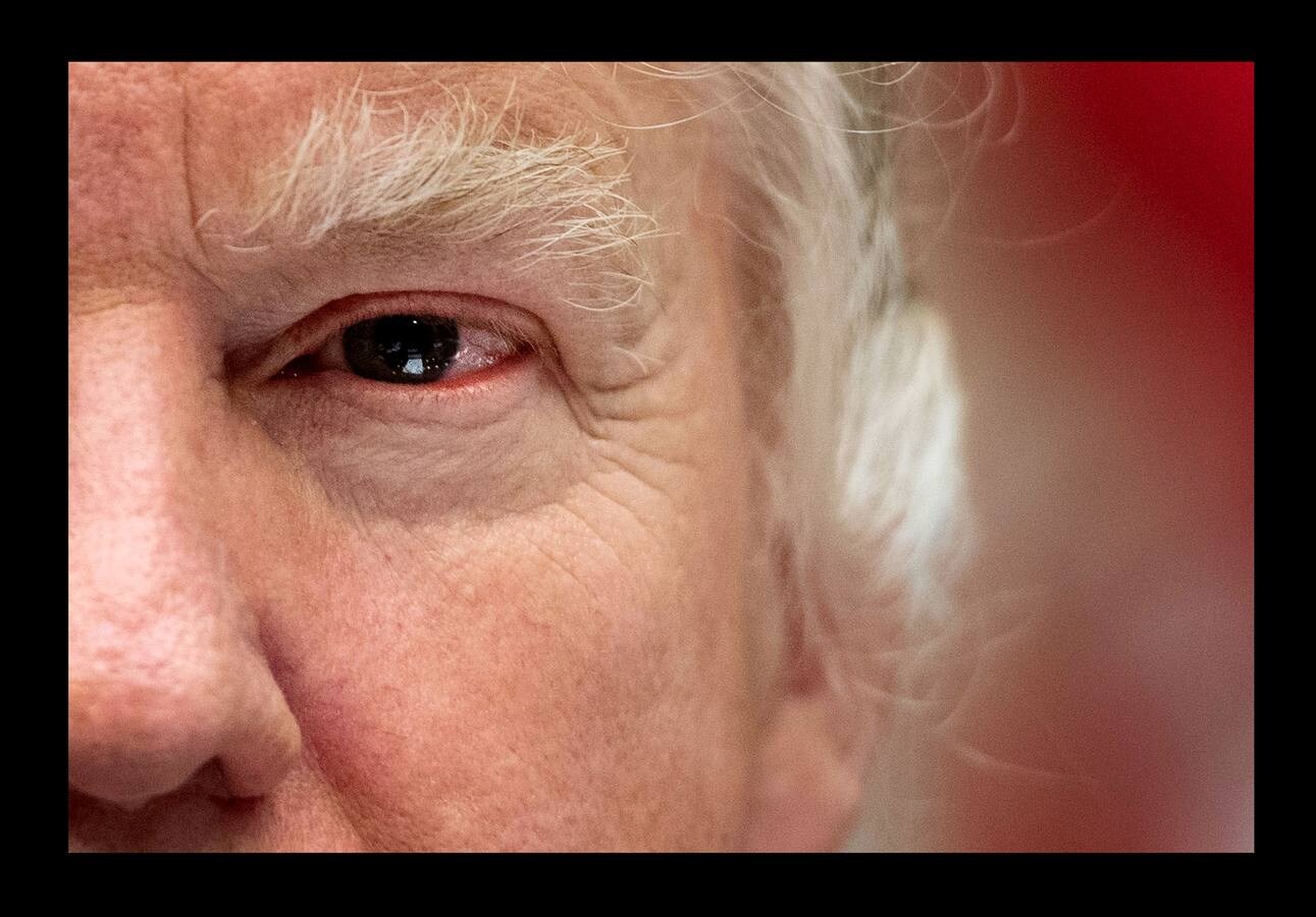 Donald Trump durante su participación en una mesa redonda con mujeres dueñas de pequeñas empresas en la Casa Blanca.