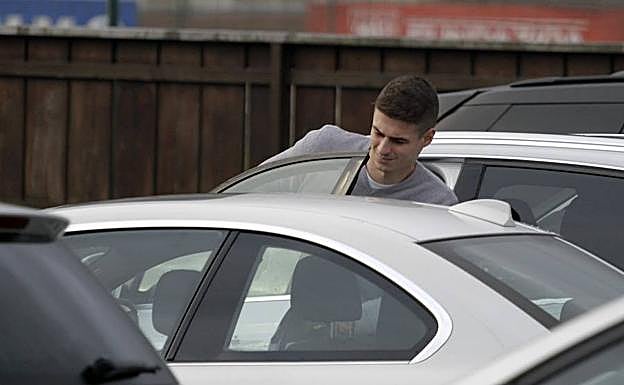 Arrizabalaga, ayer en las instalaciones de Lezama.