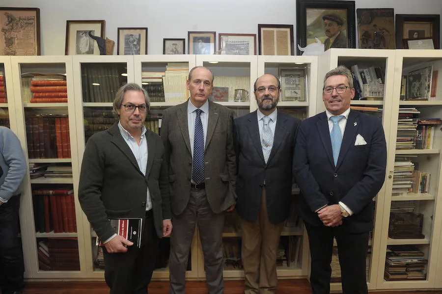 Sabino Gutiérrez, Rafael Asúa, Rafael Ferrer y Marcelino Gorbeña. 