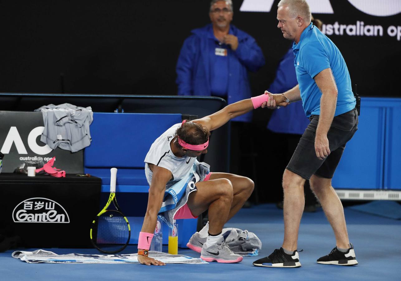 Las mejores imágenes del partido de cuartos de final del Abierto de Australia entre Rafa Nadal y Marin Cilic. 