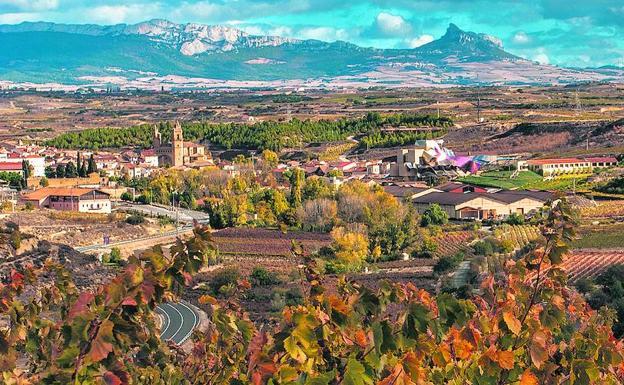 Elciego es uno de los municipios que resultarían más afectados si el TAV cruza Rioja Alavesa. 