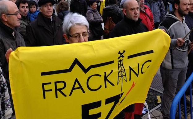 Concentración del movimiento antifracking. 