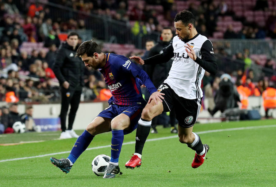 El conjunto azulgrana se hizo con la victoria en su feudo y afronta el duelo de Mestalla con todo de cara para meterse en la final.