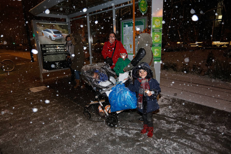 La nieve vuelve este martes a las carreteras alaveses 