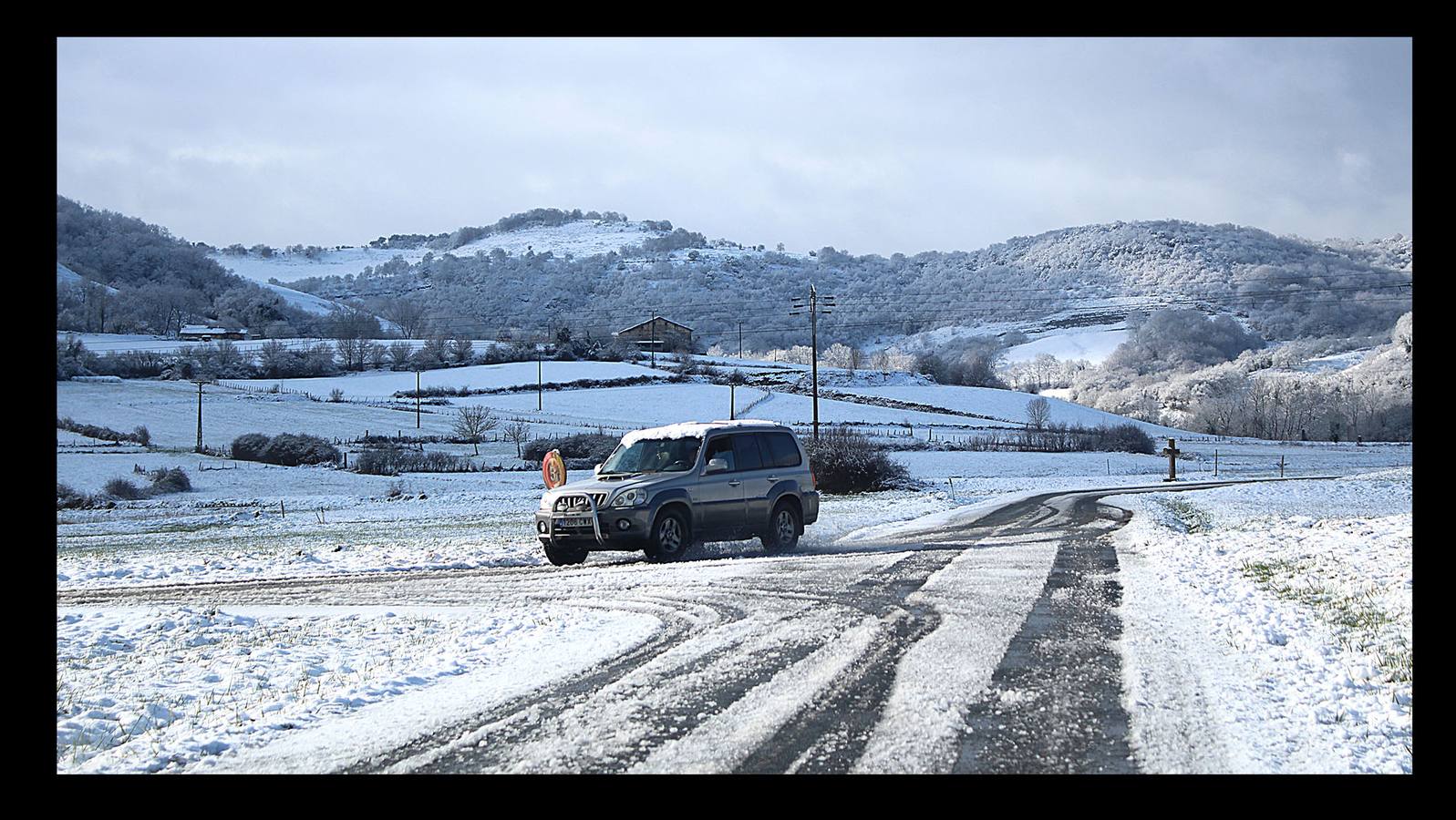 Fotos: frío y nieve en Euskadi