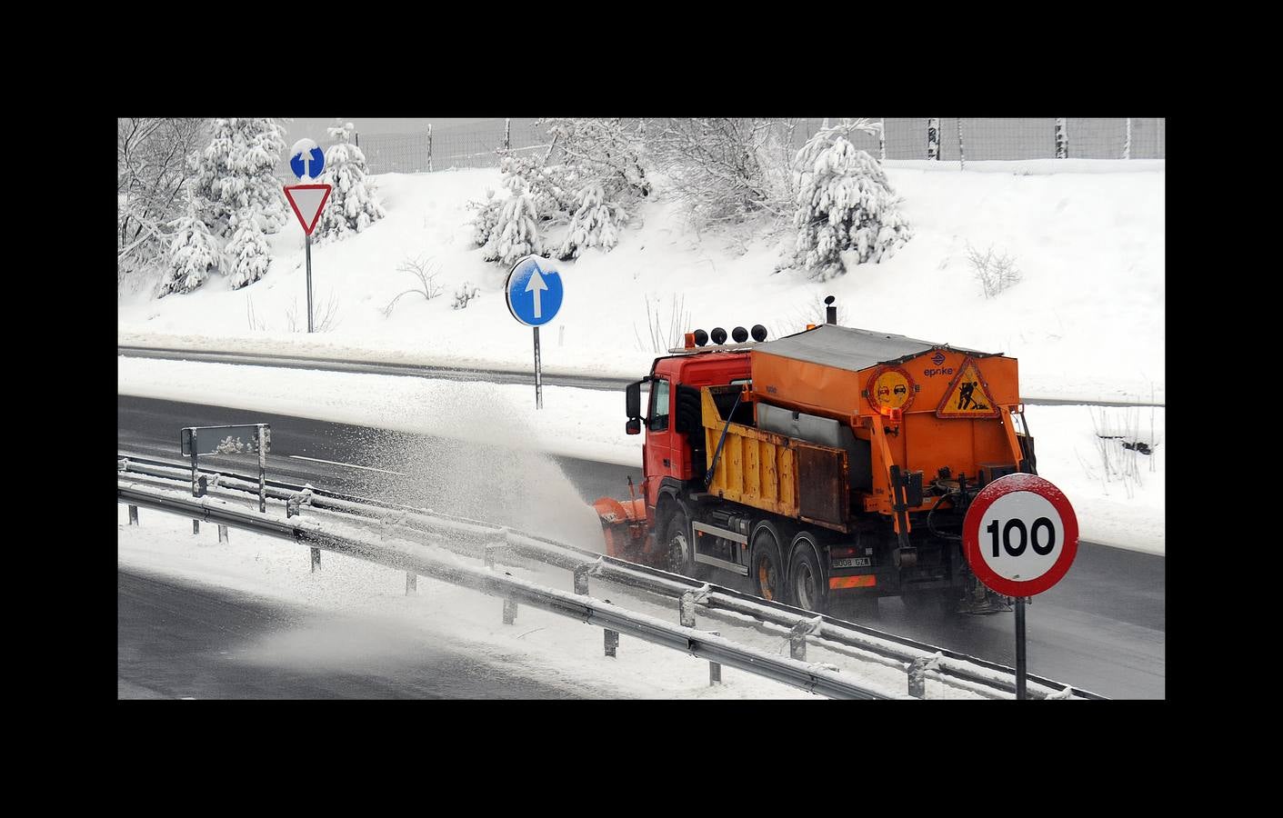 Fotos: frío y nieve en Euskadi