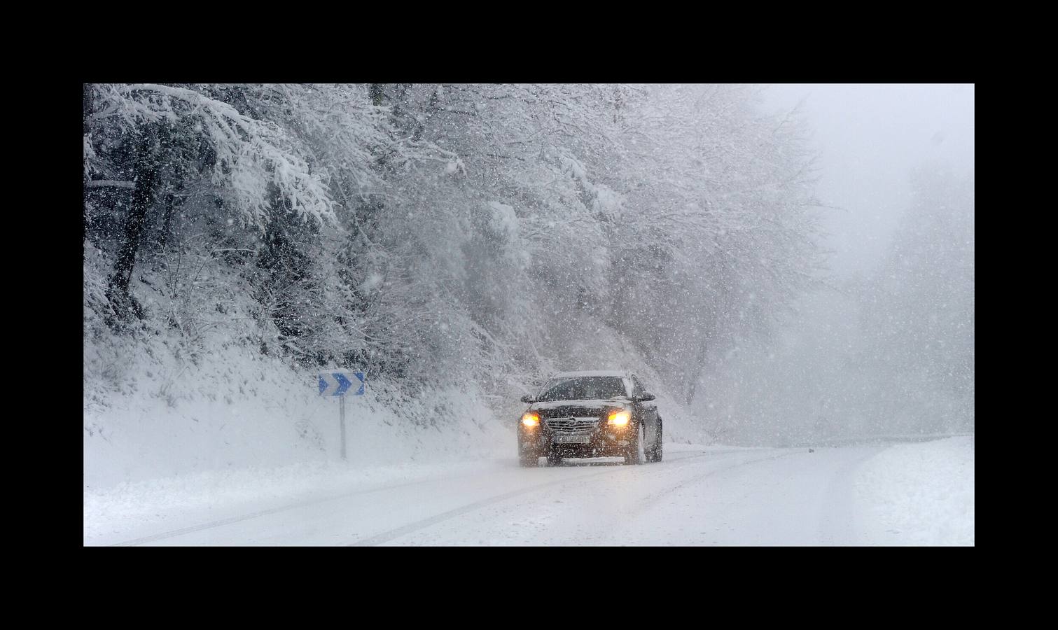 Fotos: frío y nieve en Euskadi